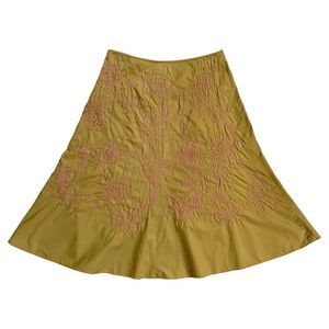 $8 or 3 for $20, J. Jill size 8 Skirt green pink